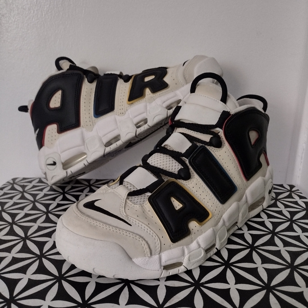 Nike Air More Uptempo Black/Ivory Primary Colors